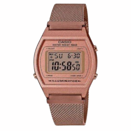 Casio Vintage B640WMR-5A Rose Gold Stainless Steel Band Men Watch / Women Watch